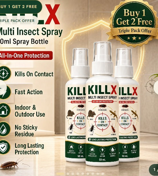 KillX Multi Insect Spray 100ml Each Pack Of 3
