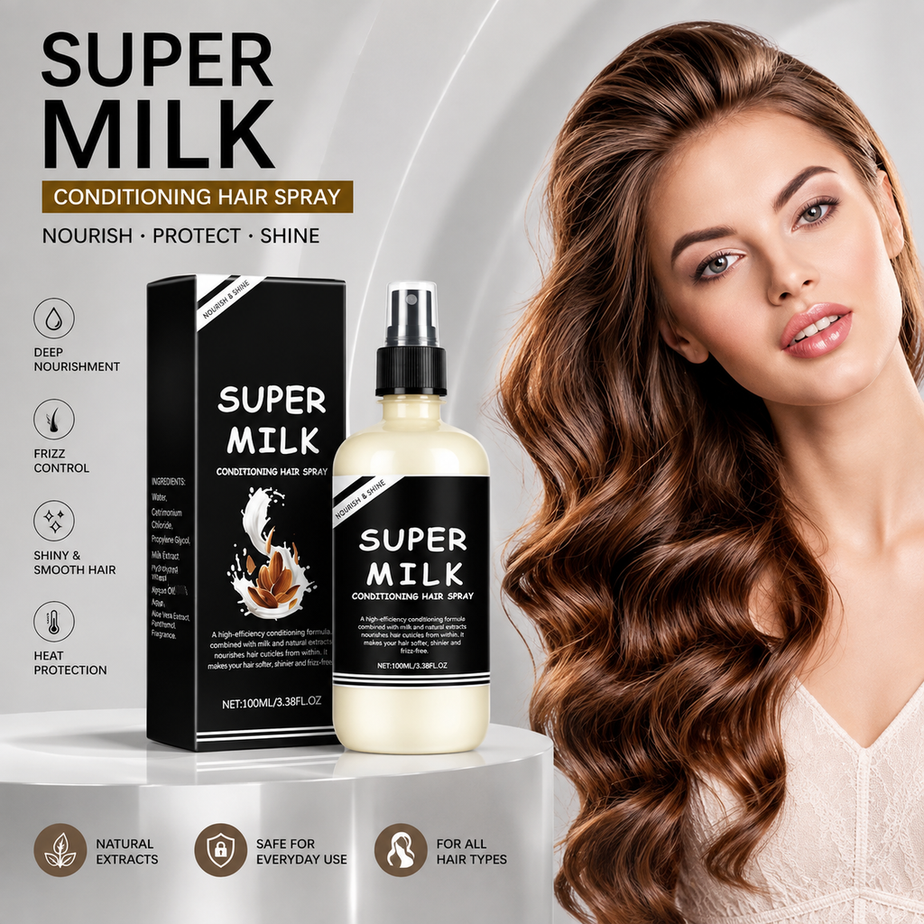 Buy 1 Get 1 FREE – Milk Conditioning Hair Spray 100ml | Hair Nourishing & Conditioning Spray