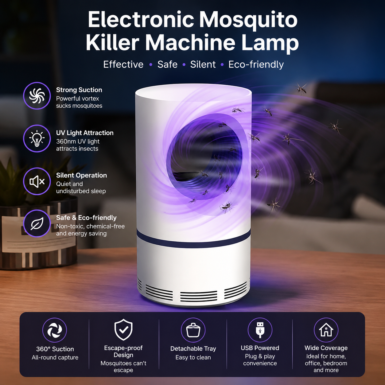 Electronic Mosquito Killer Machine Lamp